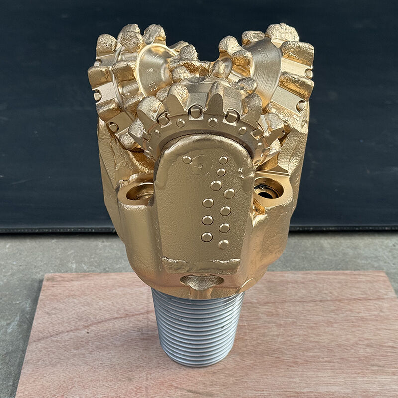 Foret tricone à dents en acier de 6 3/4 pouces avec roulement à tourillon pour forage rapide